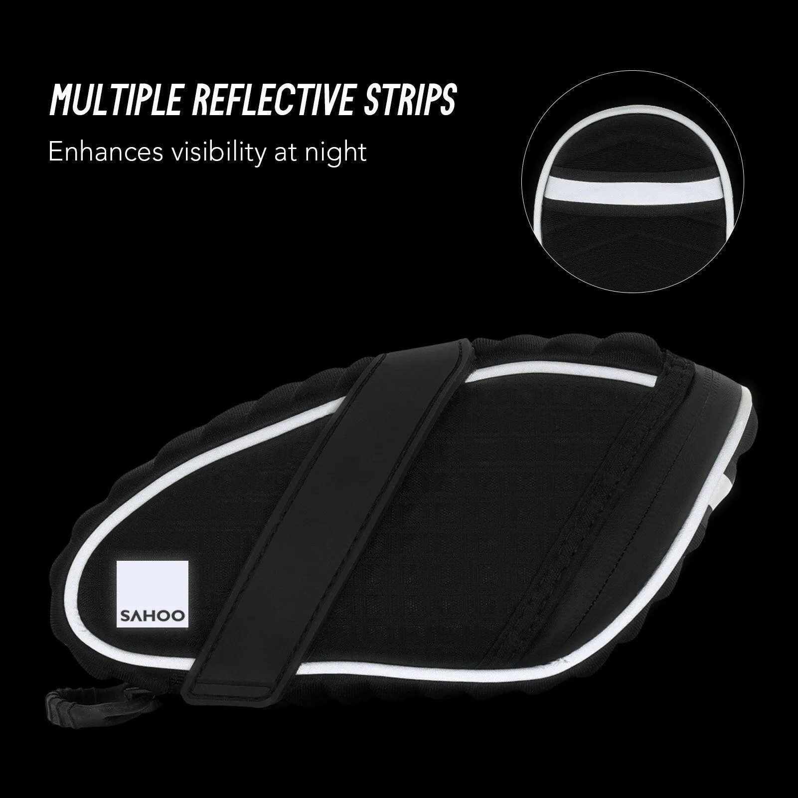 Bicycle Saddle Bag Reflective Bike Seat Bag Cycling Rear Seat Post Bag Tail Rear Bag MTB Road Bike Bag Bicycle Storage Bag