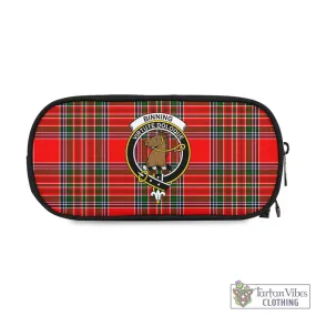 Binning Tartan Pen and Pencil Case with Family Crest