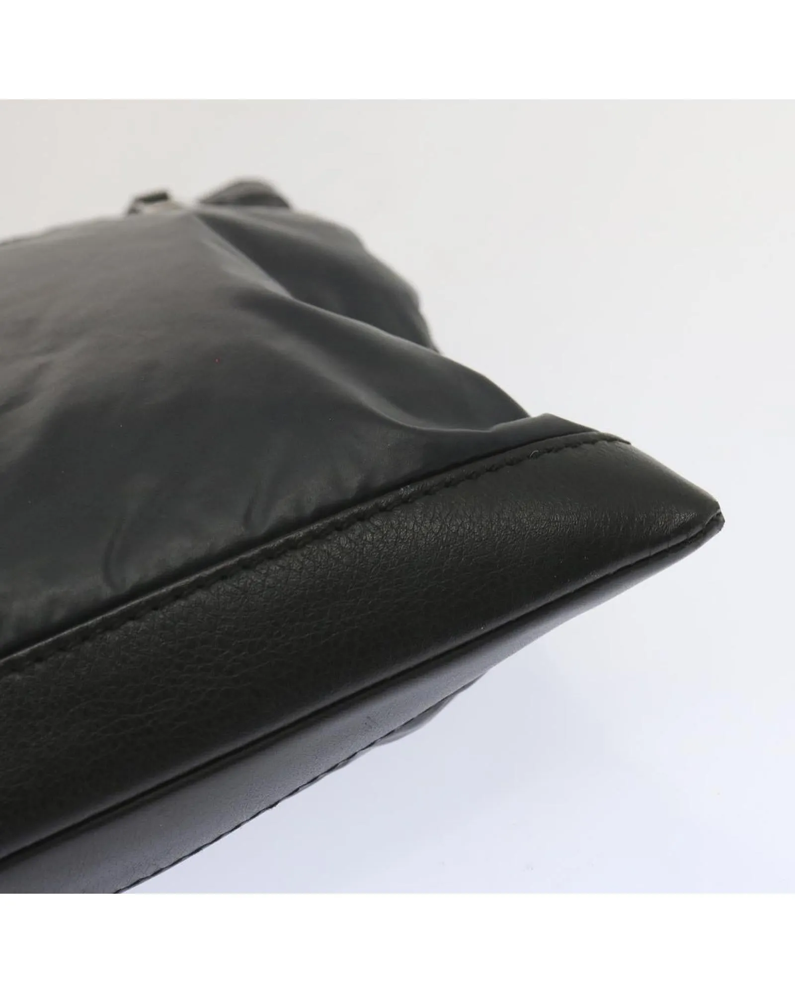 Black Nylon Leather Clutch Bag - Balenciaga 273023