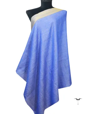 Blue Zari Plain Pashmina Shawl 6756