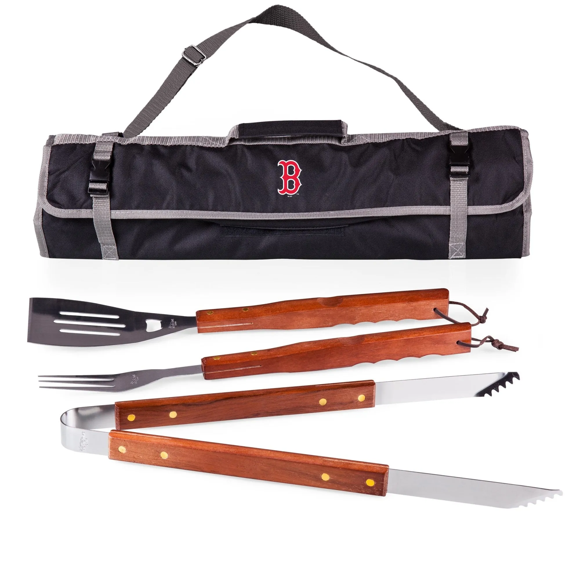 Boston Red Sox - 3-Piece BBQ Tote & Grill Set