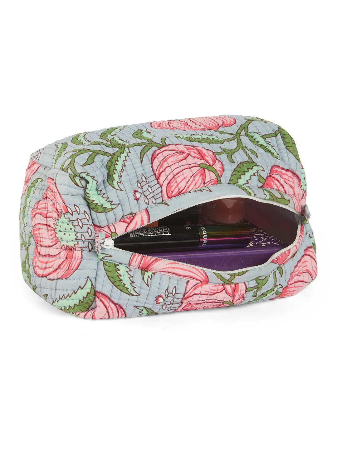 Botanical Bliss Quilted Pouches (Set of 3)