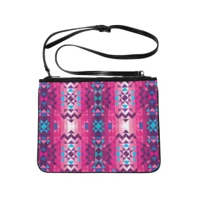 Bright Wave Slim Clutch Bag