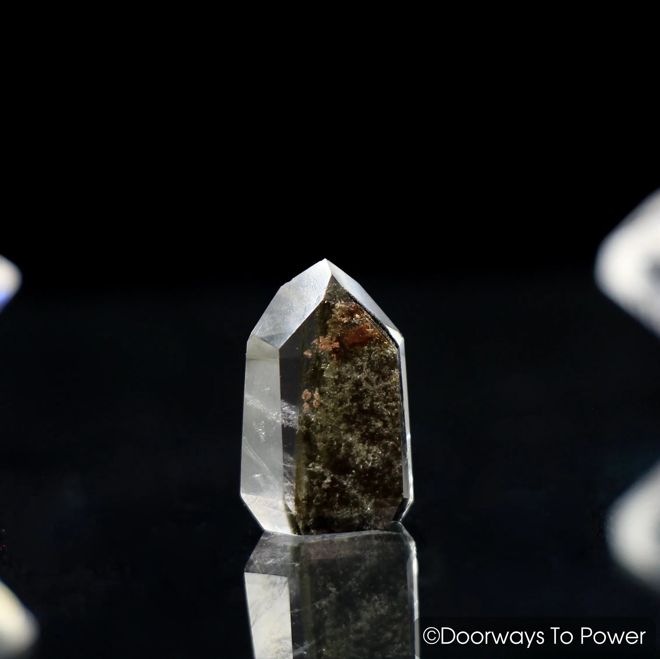 Brookite in Natural Quartz Dow Crystal Point | Synergy 12 Stone