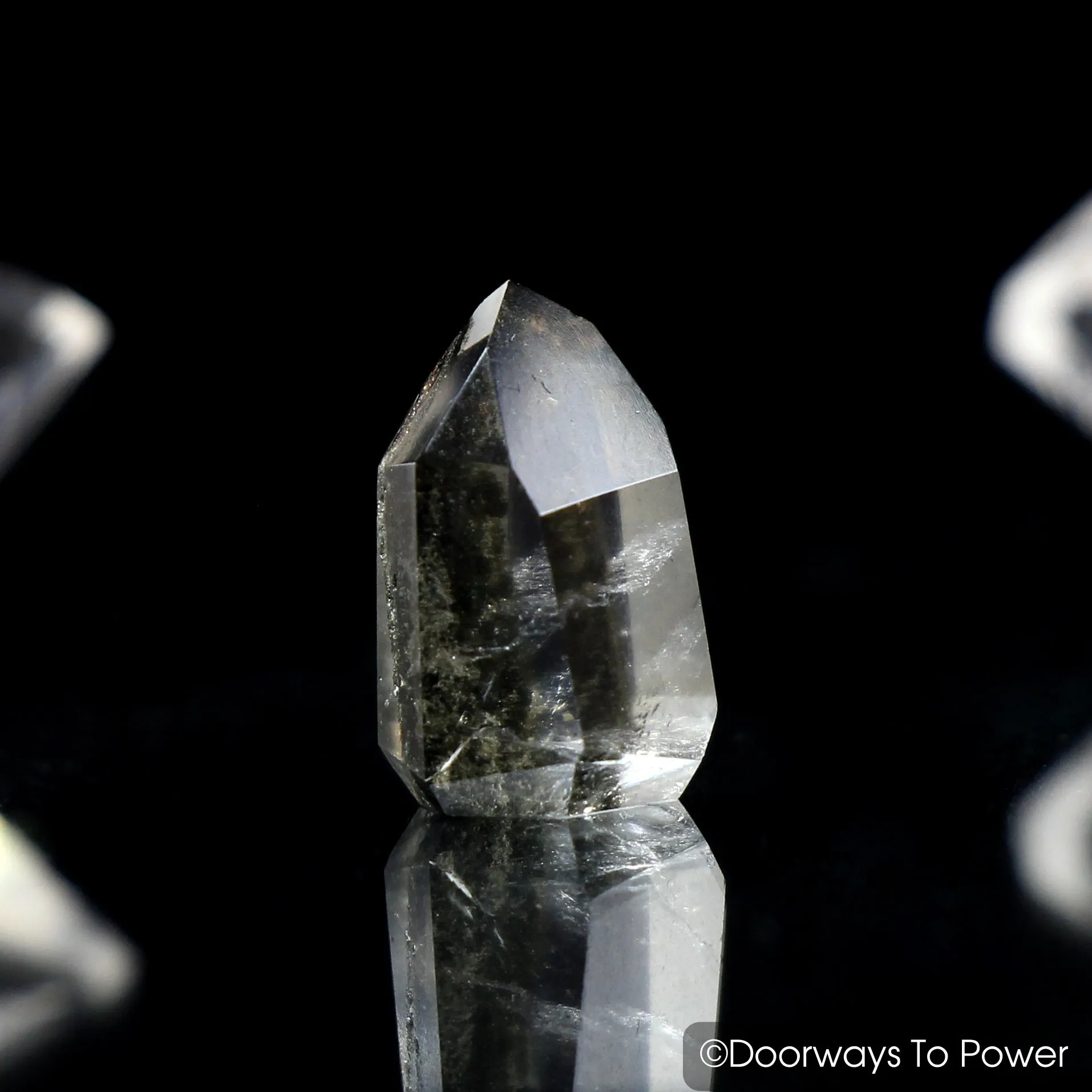 Brookite in Natural Quartz Dow Crystal Point | Synergy 12 Stone