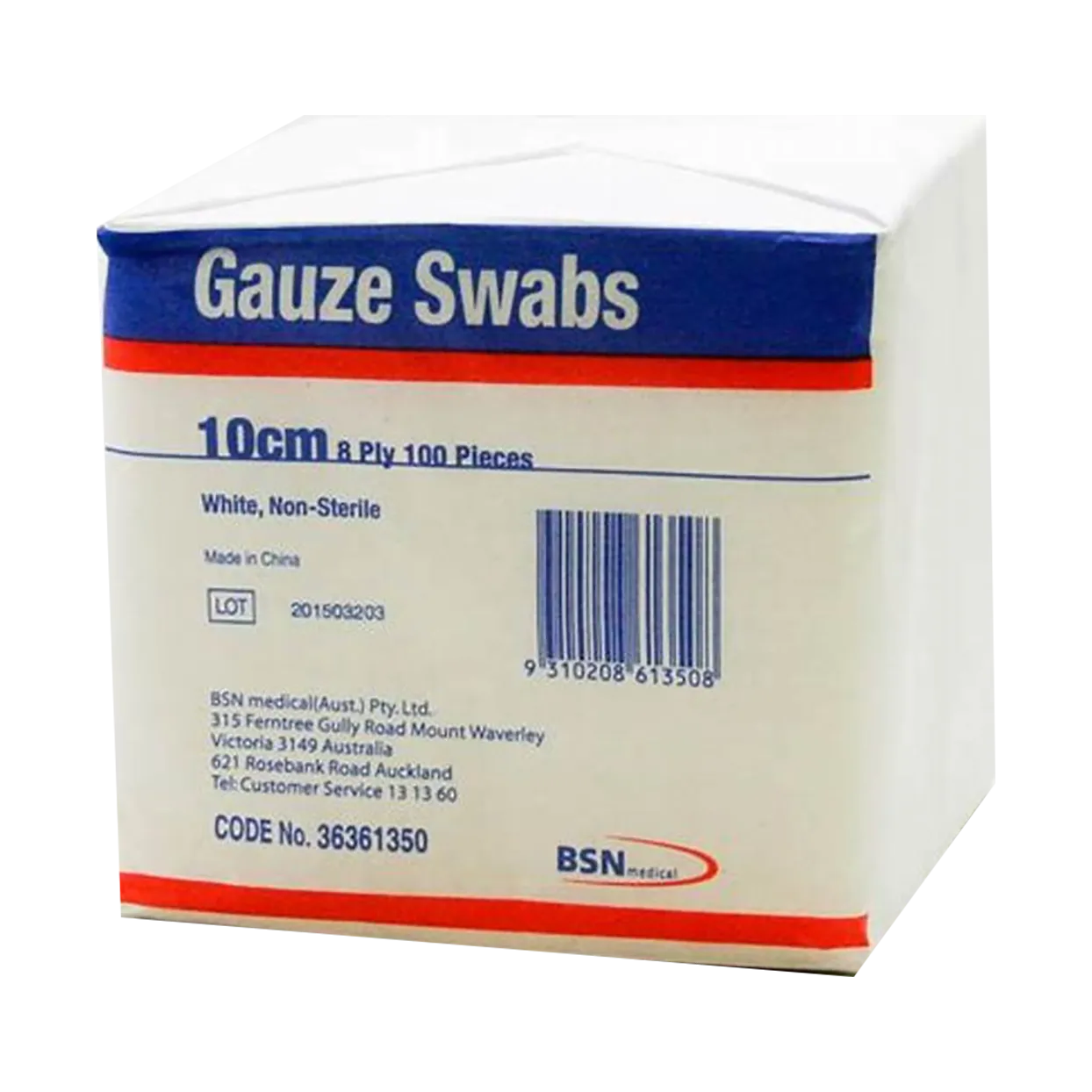 BSN Medical Gauze 100x100 8 Ply Sterile Plain