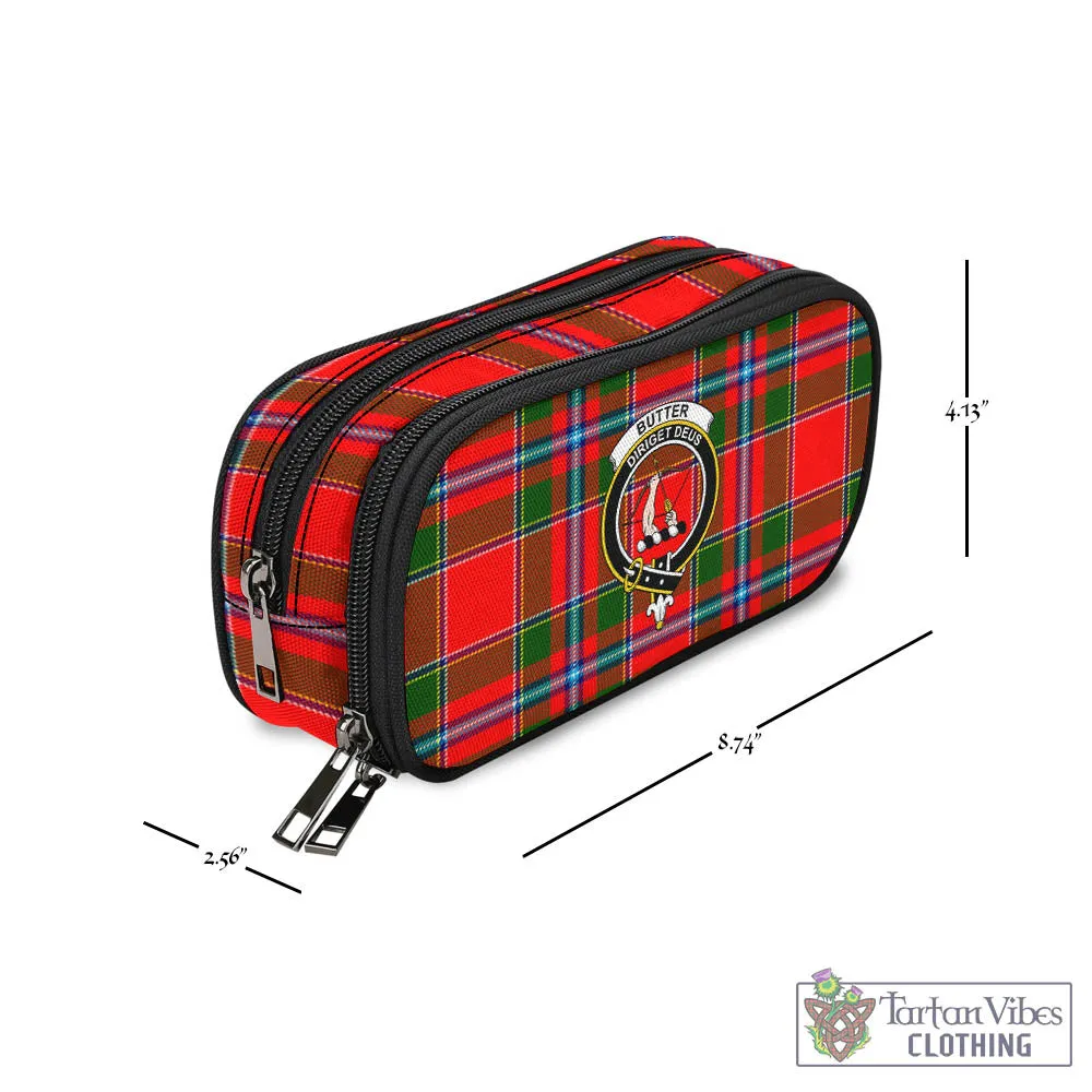 Butter Tartan Pen and Pencil Case with Family Crest