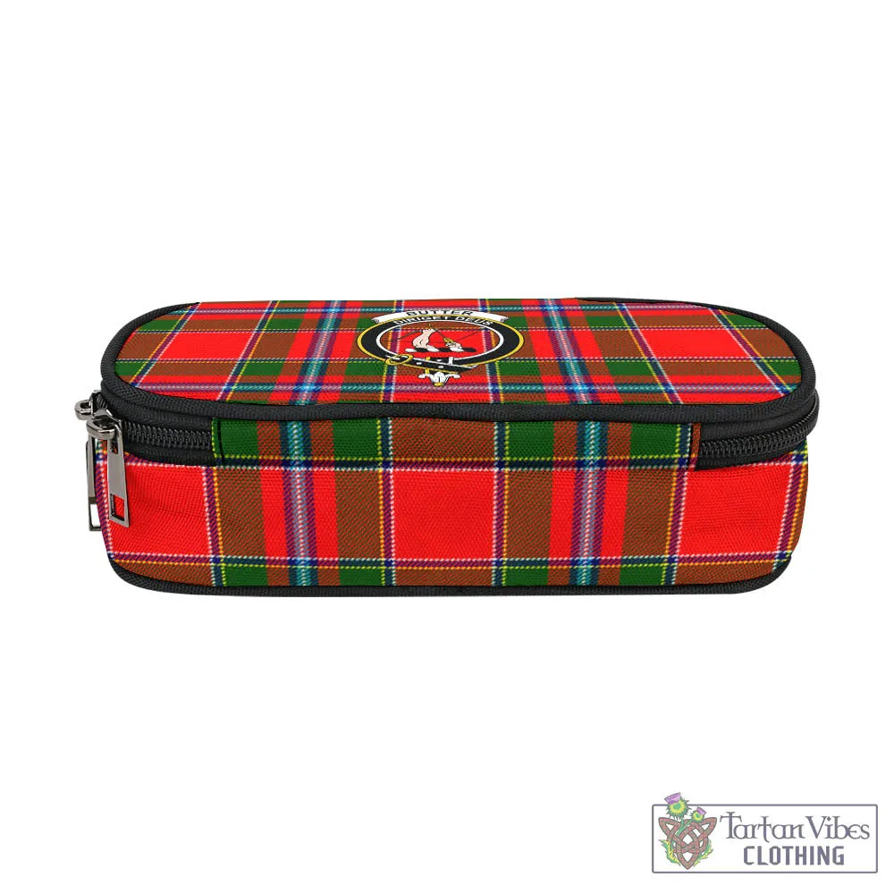 Butter Tartan Pen and Pencil Case with Family Crest