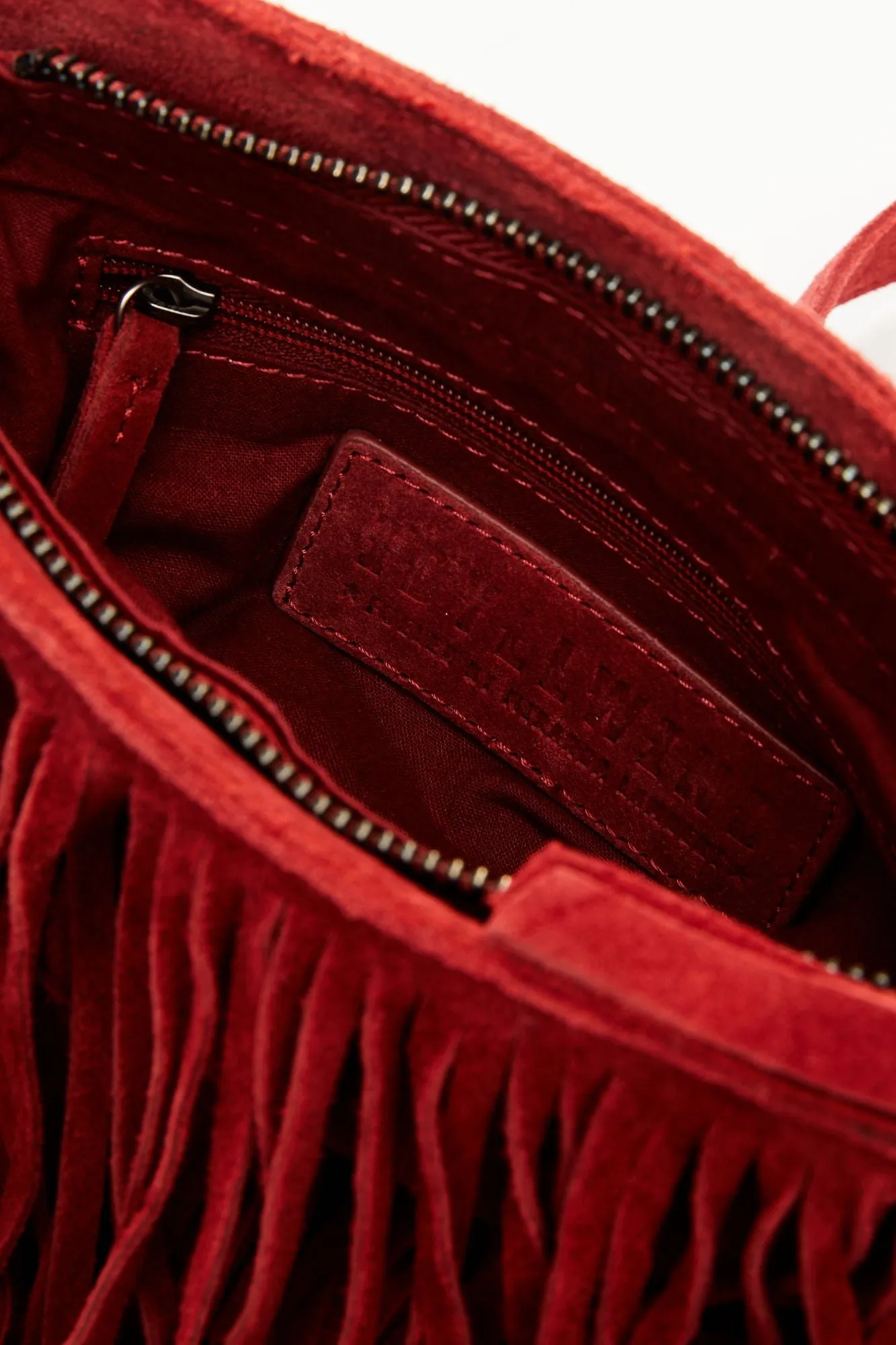 Camarillo Suede Fringe Crossbody Bag