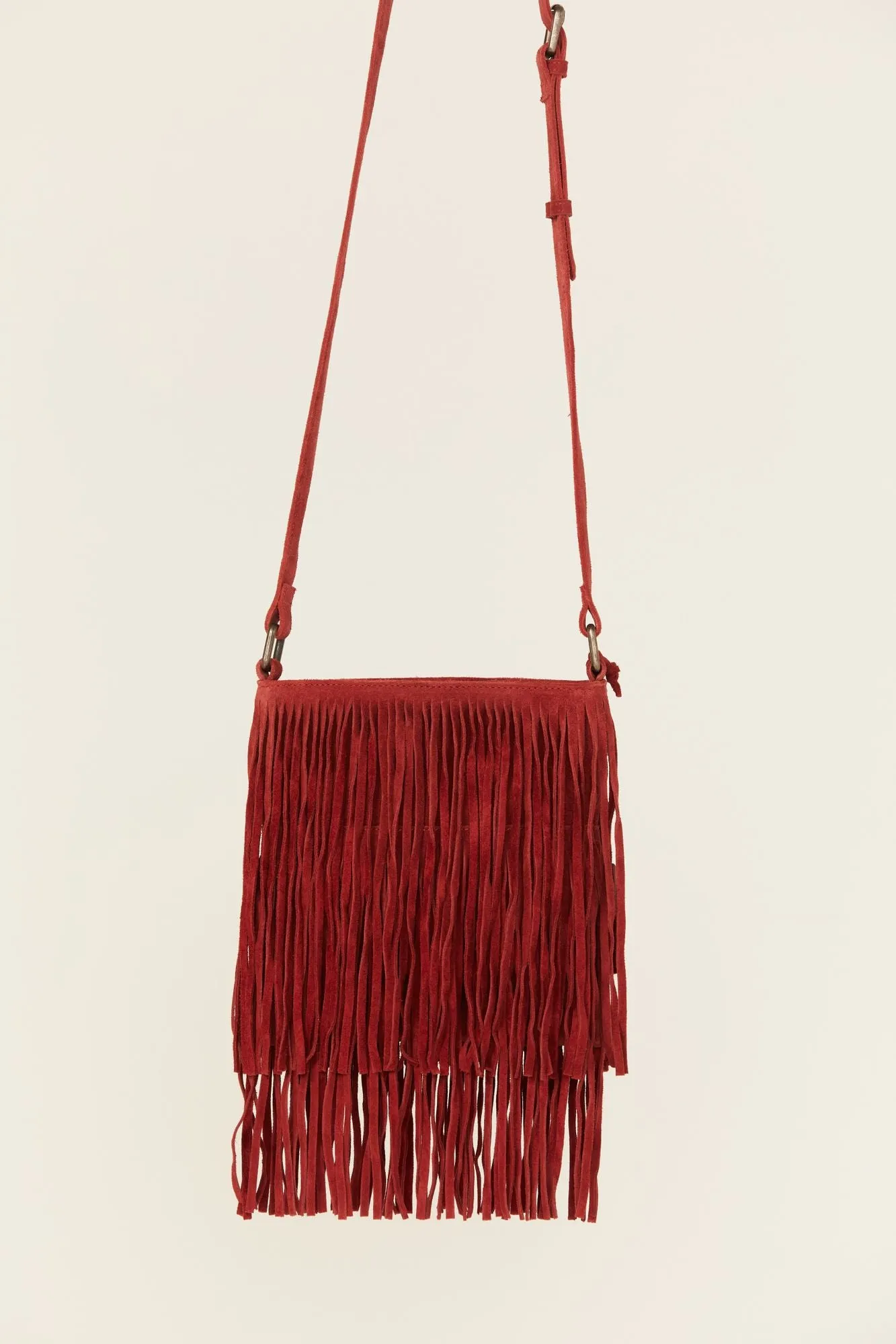 Camarillo Suede Fringe Crossbody Bag