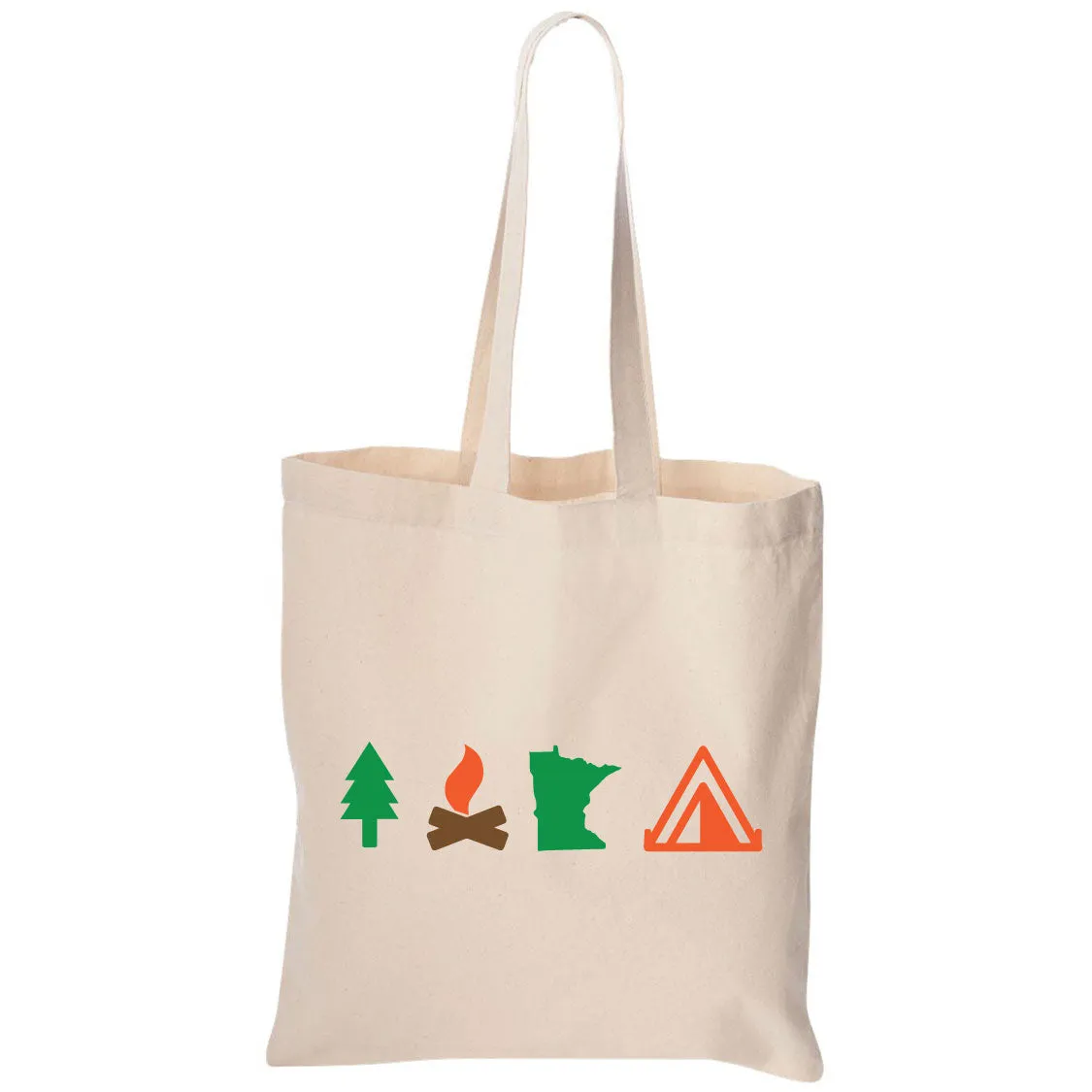 Camping Minnesota Canvas Tote Bag