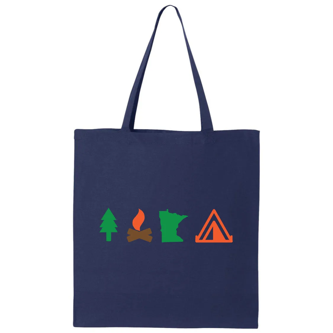 Camping Minnesota Canvas Tote Bag