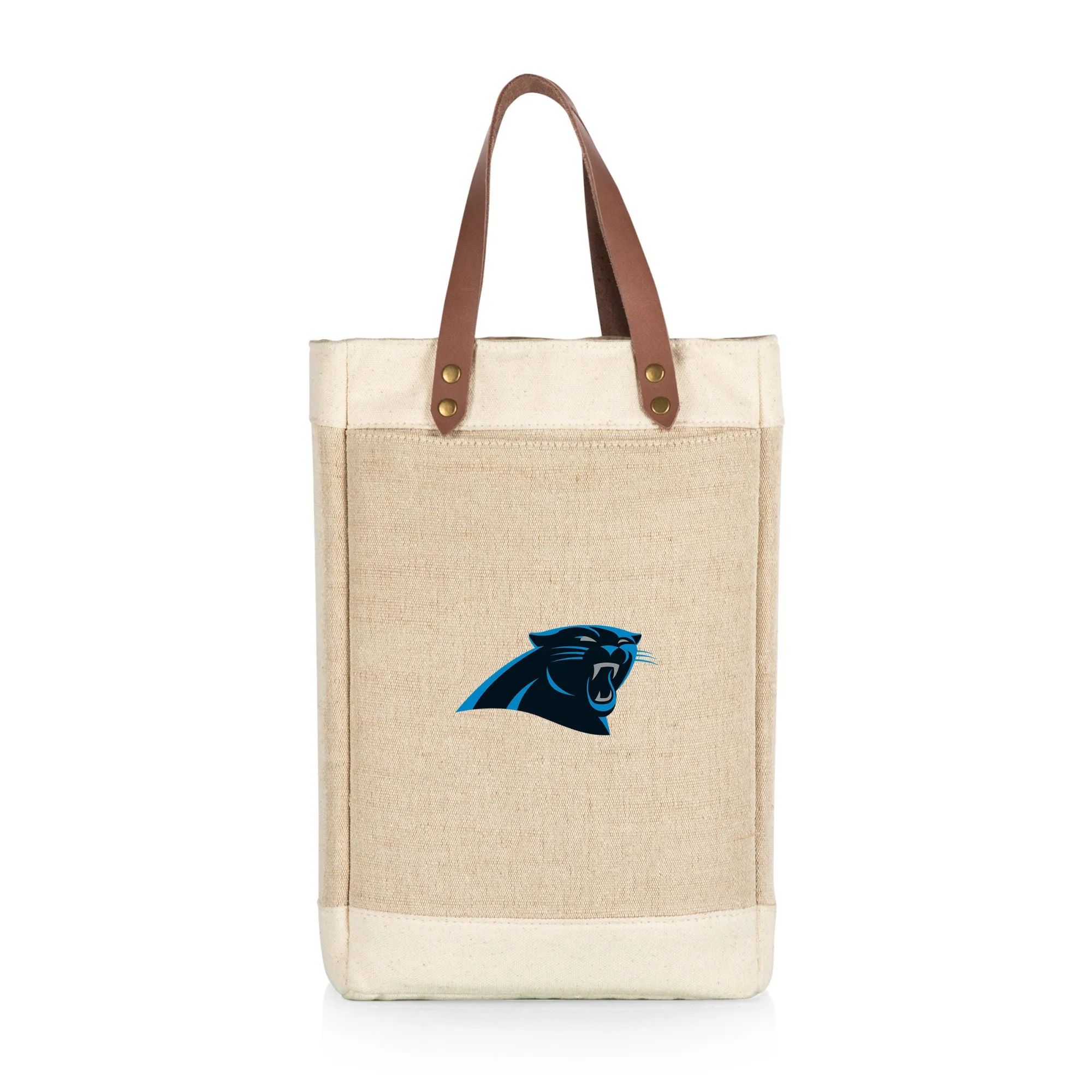 Carolina Panthers - Pinot Jute 2 Bottle Insulated Wine Bag