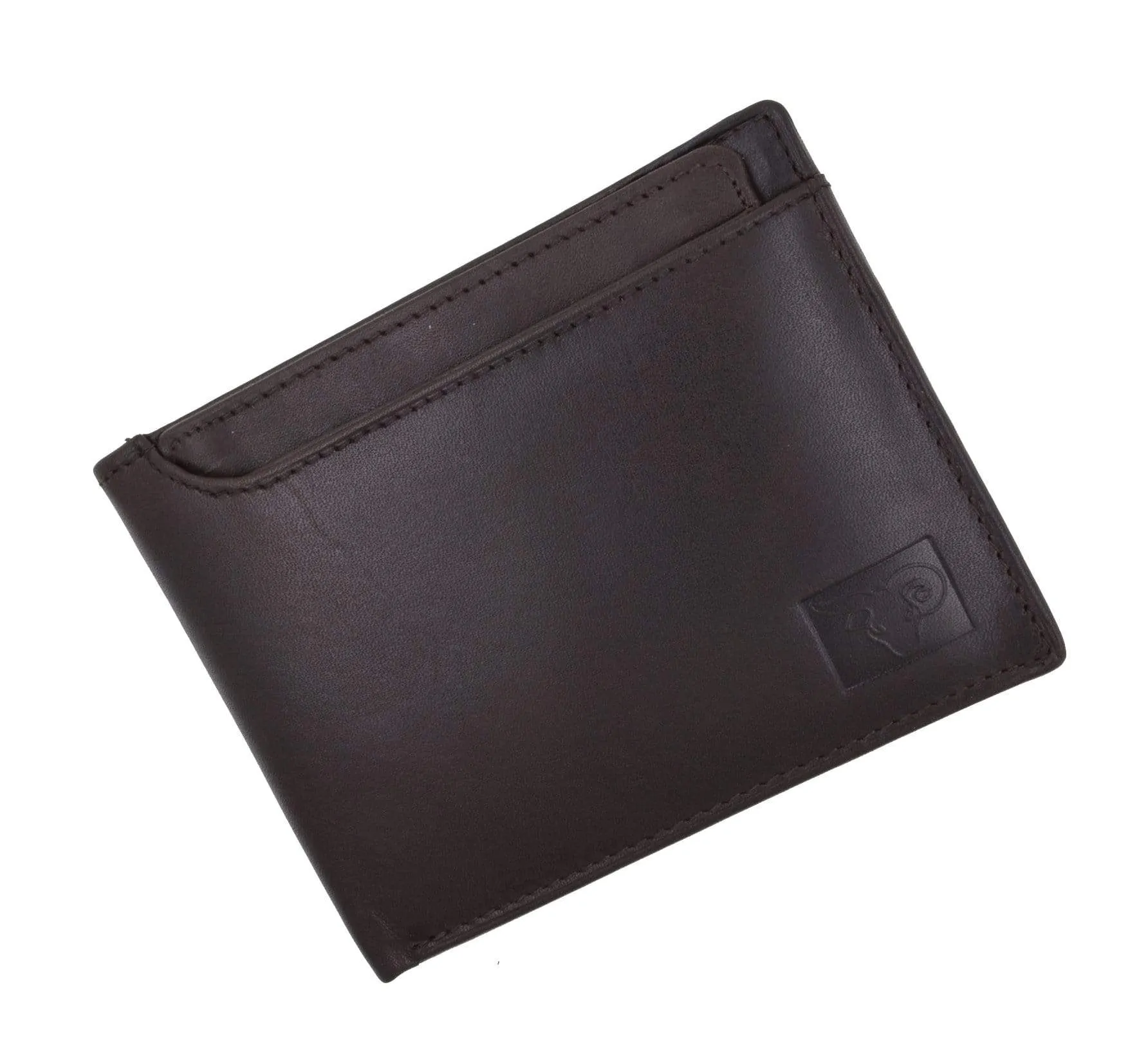 Cavelio Genuine High Quality Leather Mens Bifold Wallet with Removable ID Card Holder 730534 (C)