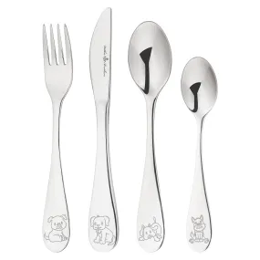 Children's Stainless Steel Cutlery Set - Puppy