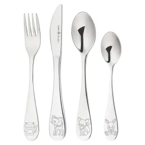 Children's Stainless Steel Cutlery Set - Woodland