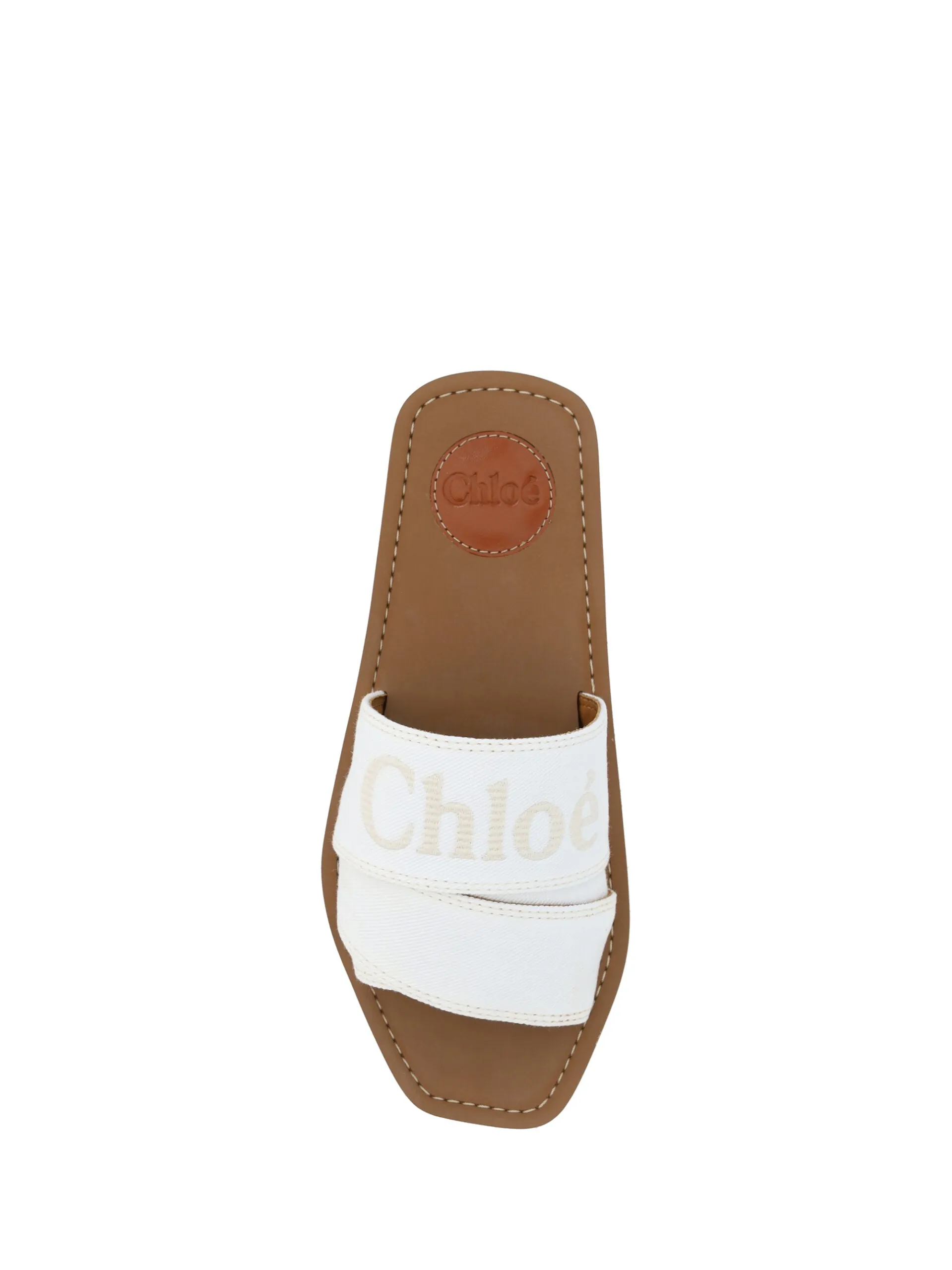 Chloé Elegant  Cotton Slide Women's Sandals