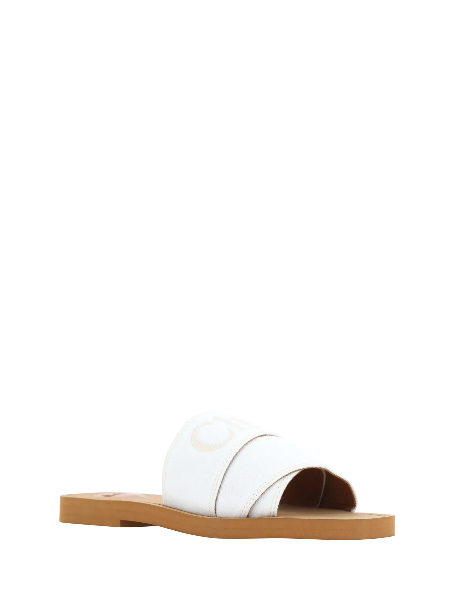 Chloé Elegant  Cotton Slide Women's Sandals