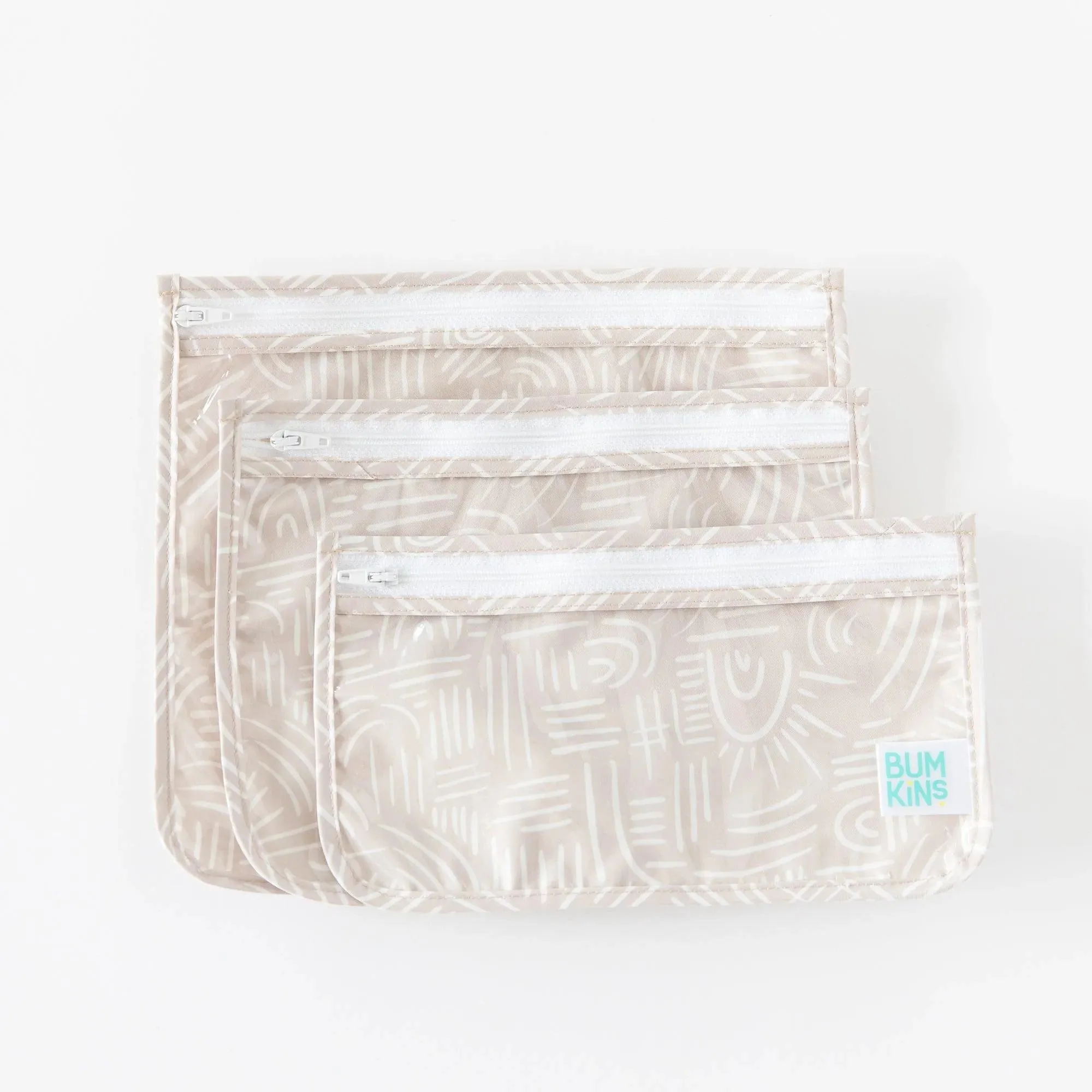 Clear Travel Bag 3-Pack: Wander