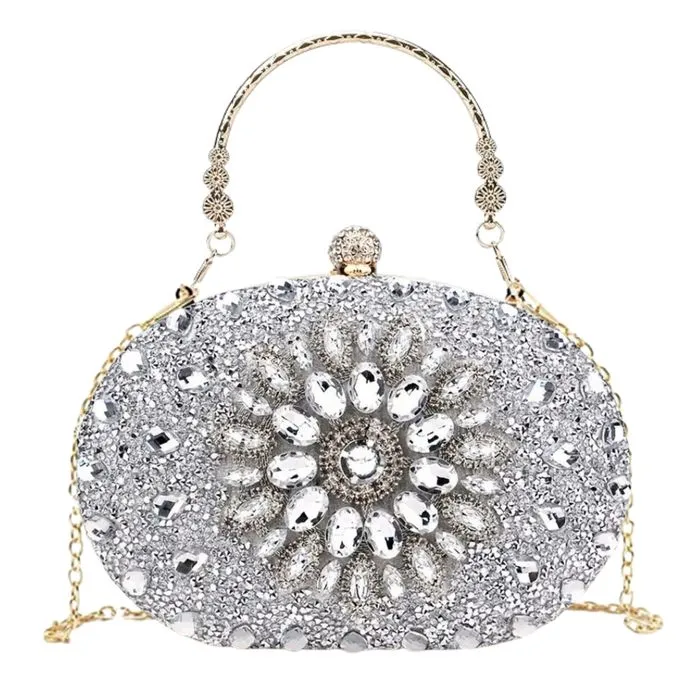 Clutch Crystal Hard Case Bag for Women