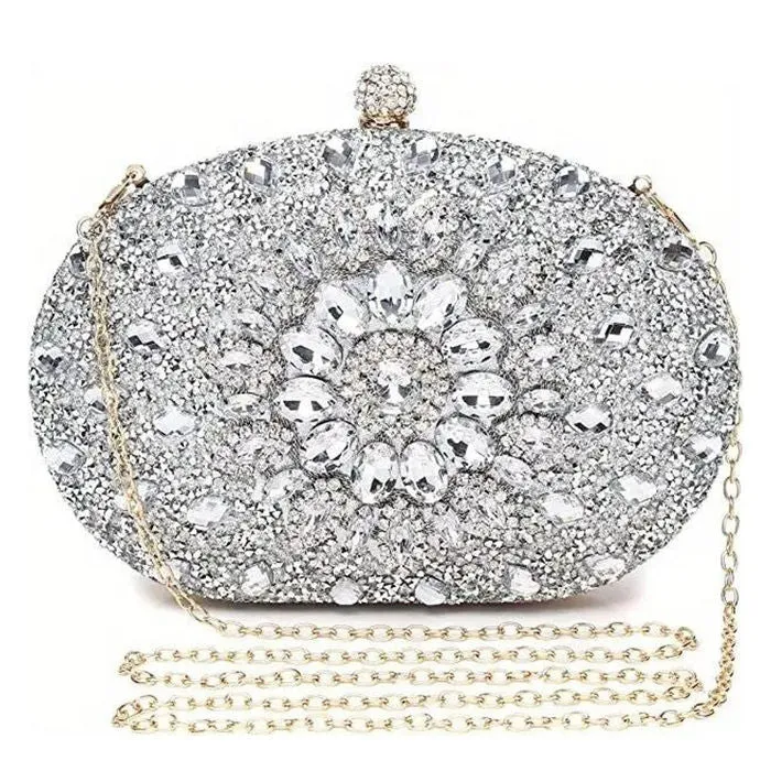 Clutch Crystal Hard Case Bag for Women