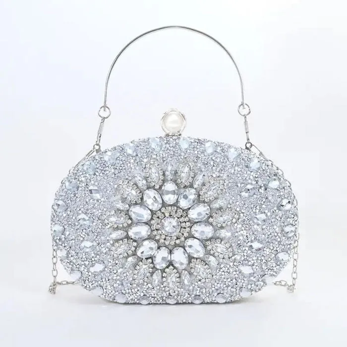 Clutch Crystal Hard Case Bag for Women