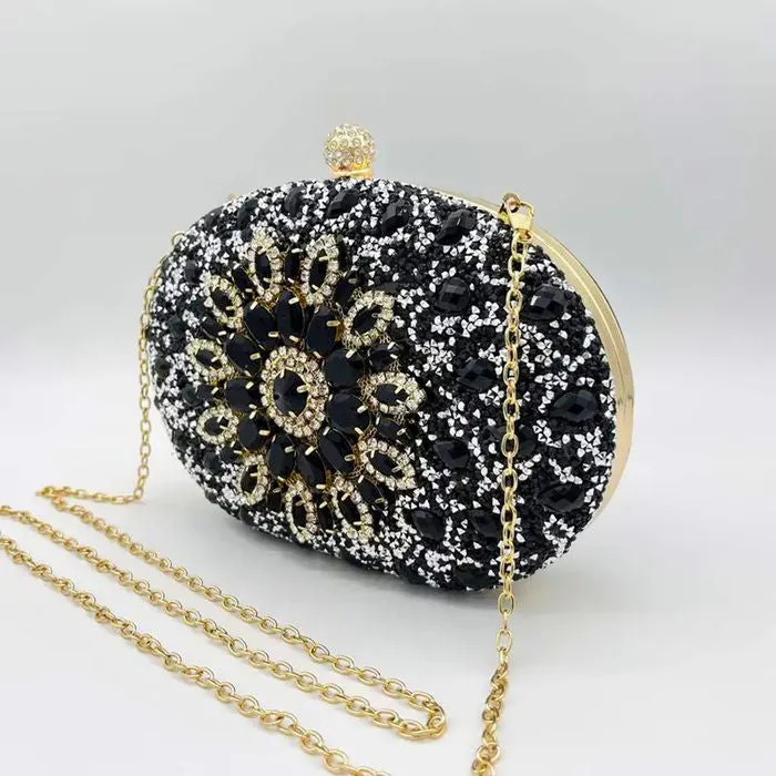 Clutch Crystal Hard Case Bag for Women