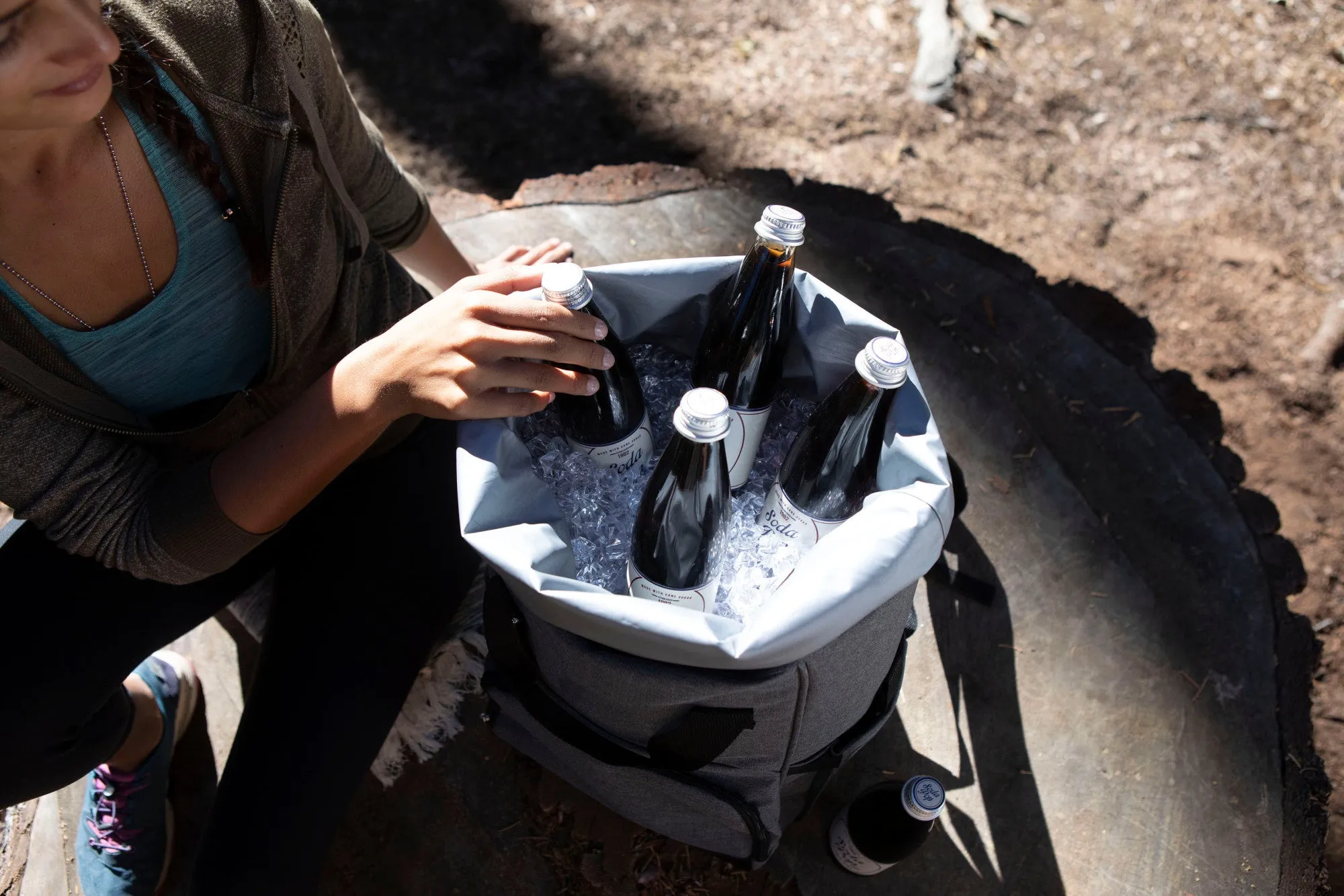 Colorado Rockies - On The Go Roll-Top Backpack Cooler