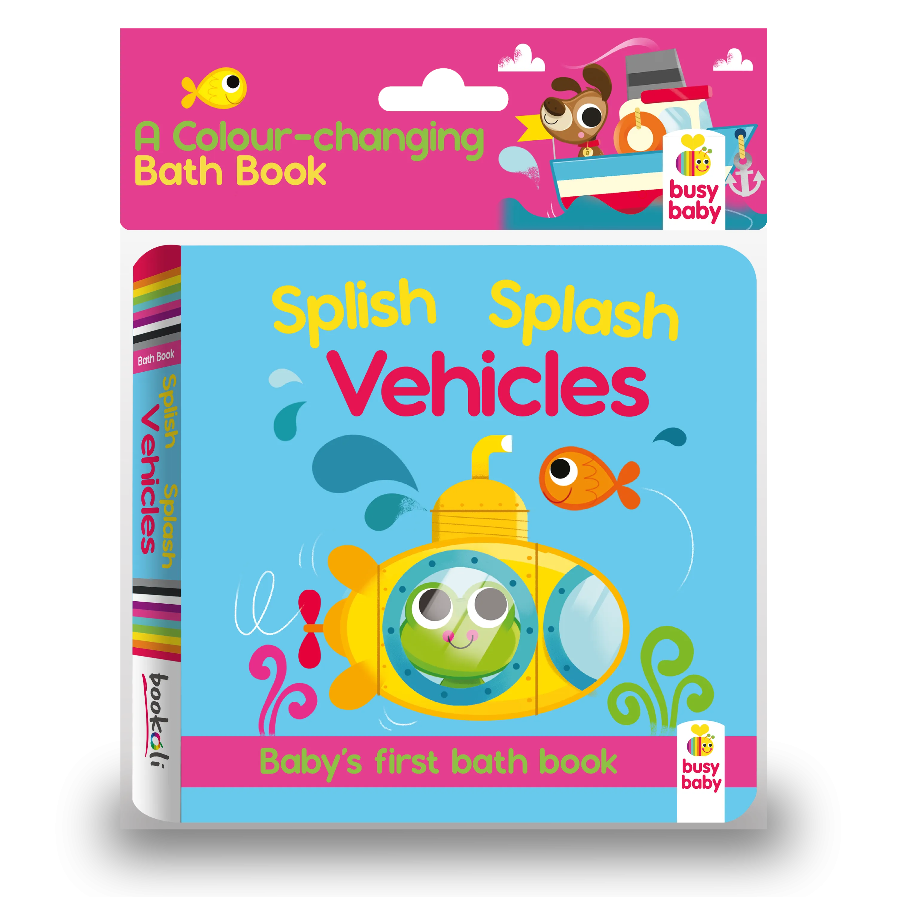 Colour-Changing Bath Book: Splish, Splash Vehicles