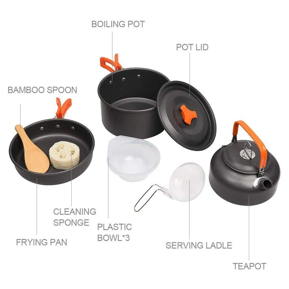 Compact Full-set Camping Cookware