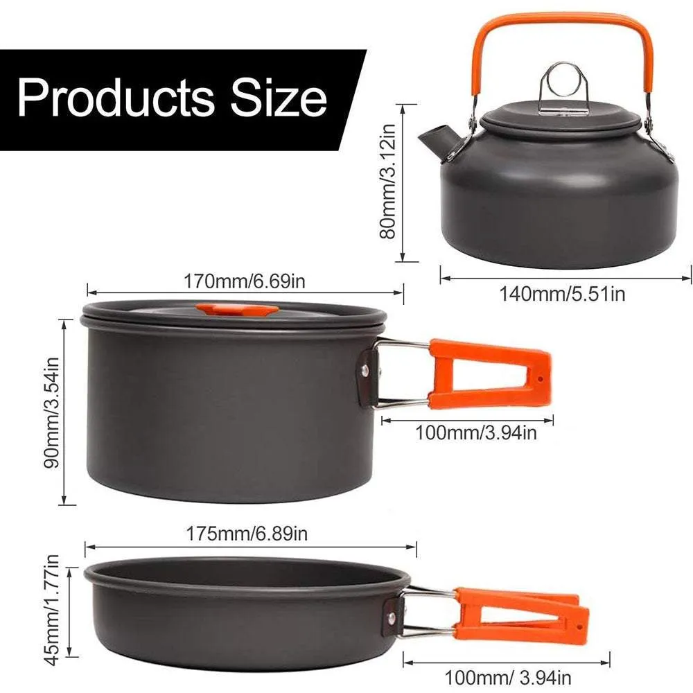 Compact Full-set Camping Cookware