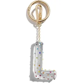 Confetti Initial Bag Charm - L