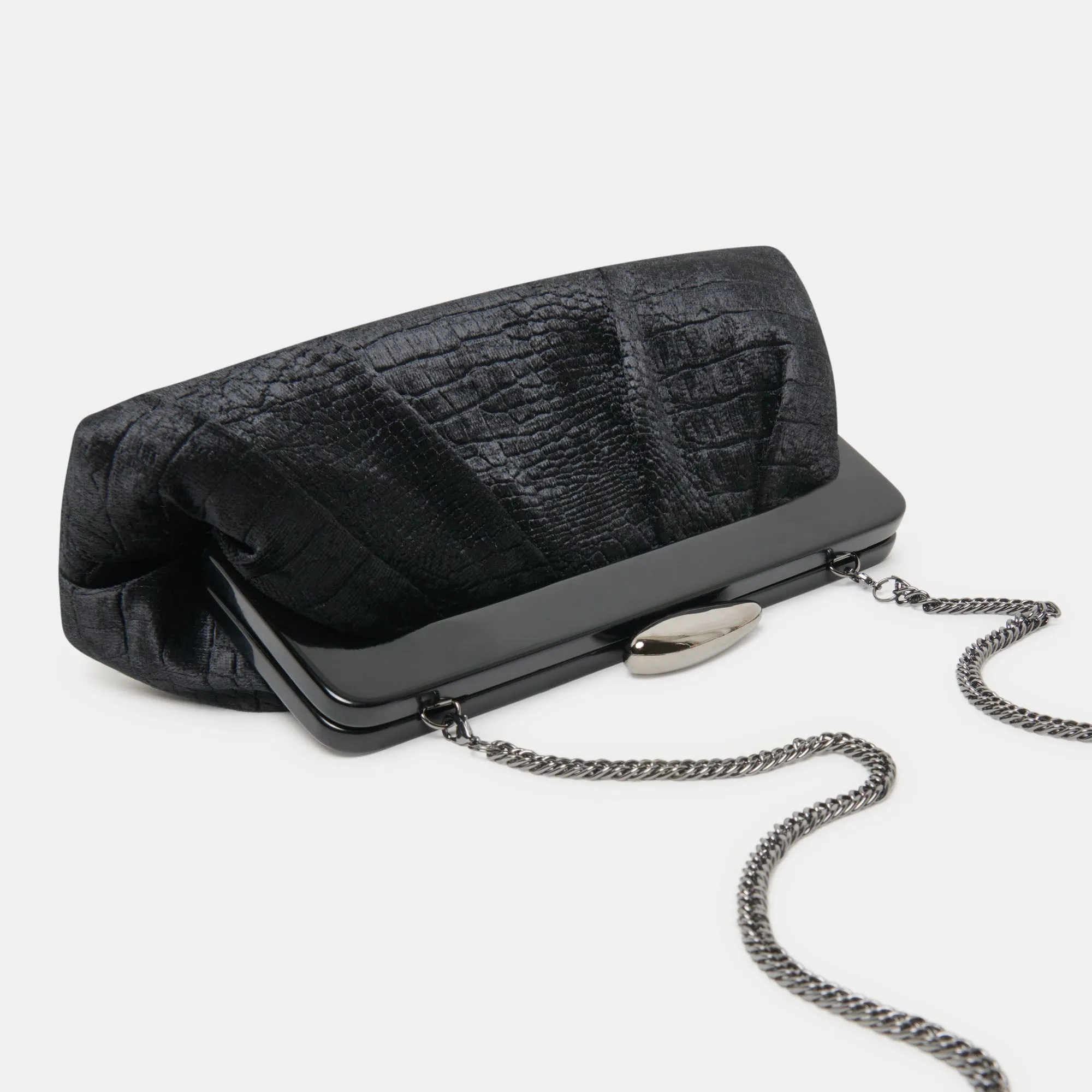 DANNY CLUTCH BLACK VELVET