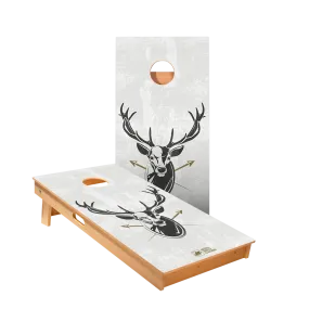 Deer Illustration Star Cornhole Boards