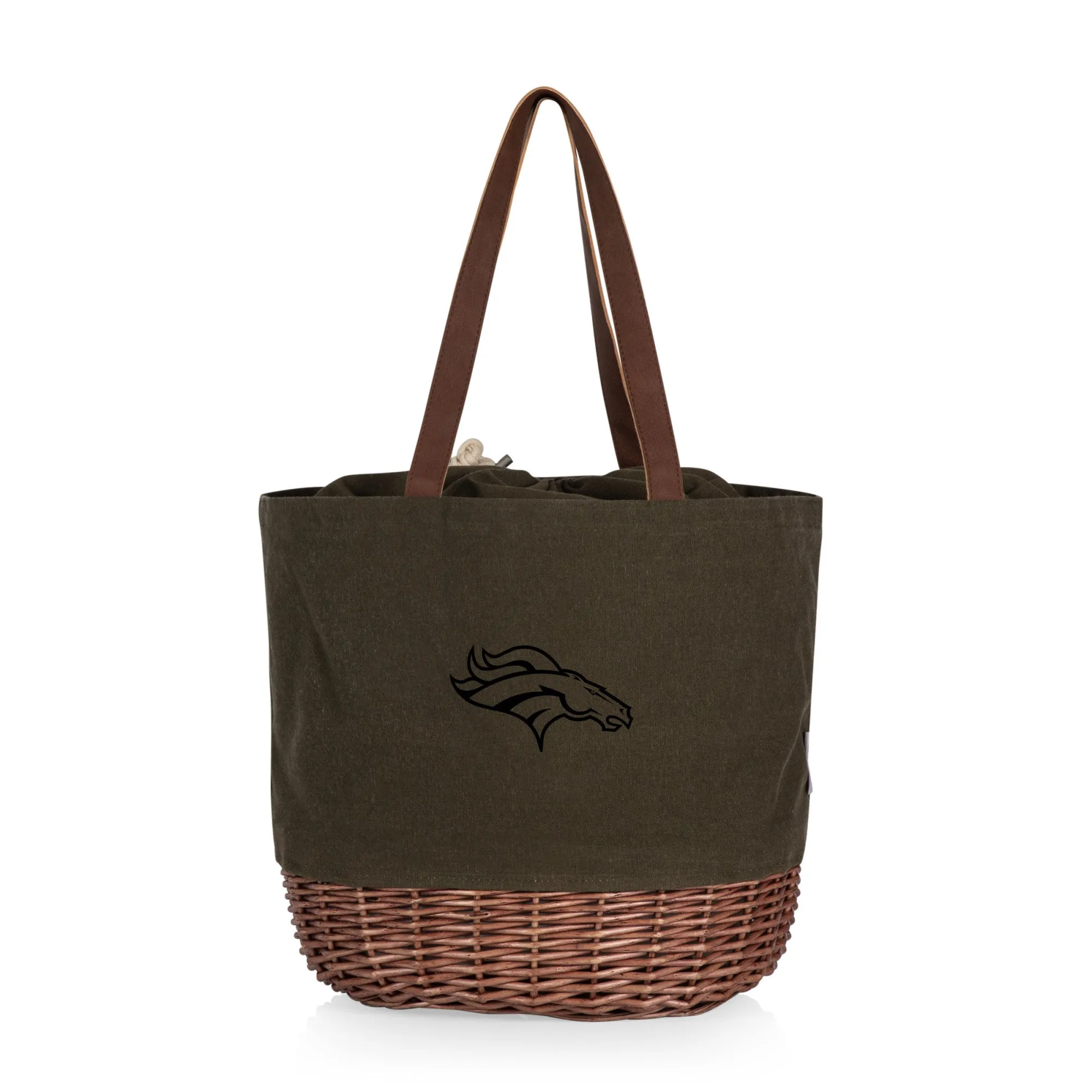 Denver Broncos - Coronado Canvas and Willow Basket Tote