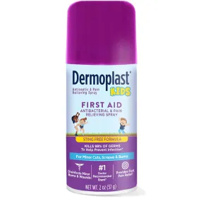 Dermoplast Kids Sting-Free First Aid Spray Antiseptic Analgesic Spray for Minor Cuts, Scrapes and Burns