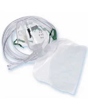 Disposable Non-Rebreather Pocket Mask for CPR First Aid - Adult 7"