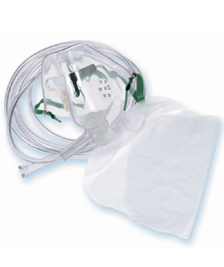 Disposable Non-Rebreather Pocket Mask for CPR First Aid - Adult 7"