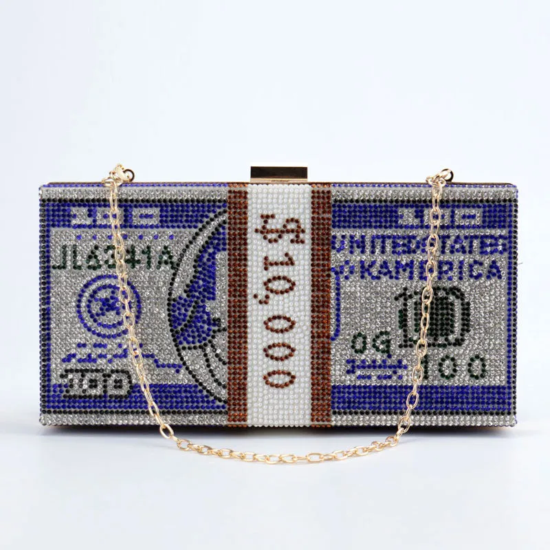 Dollar Bill Clutch Bag