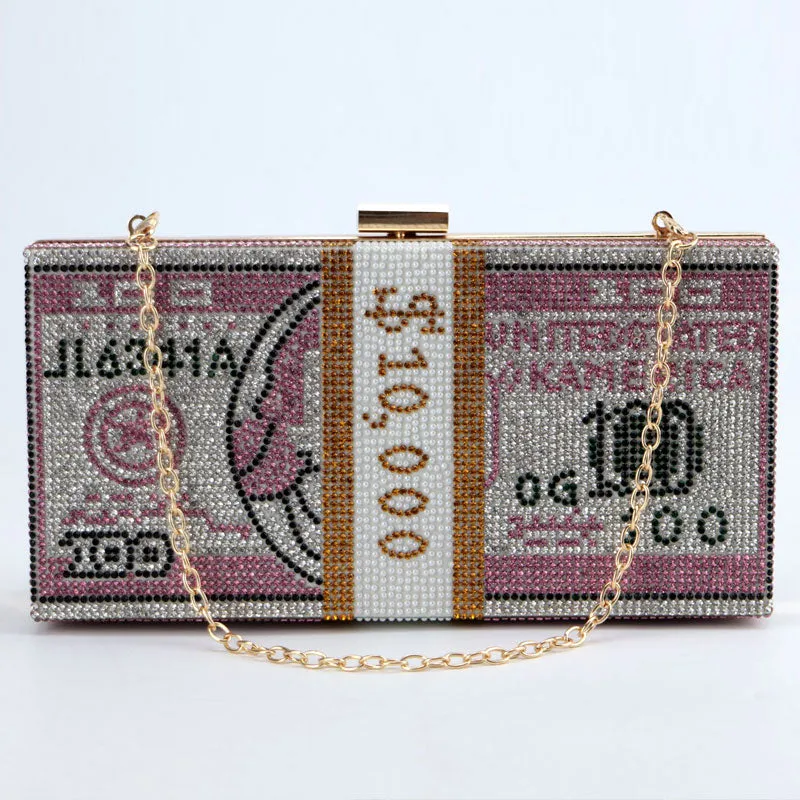 Dollar Bill Clutch Bag