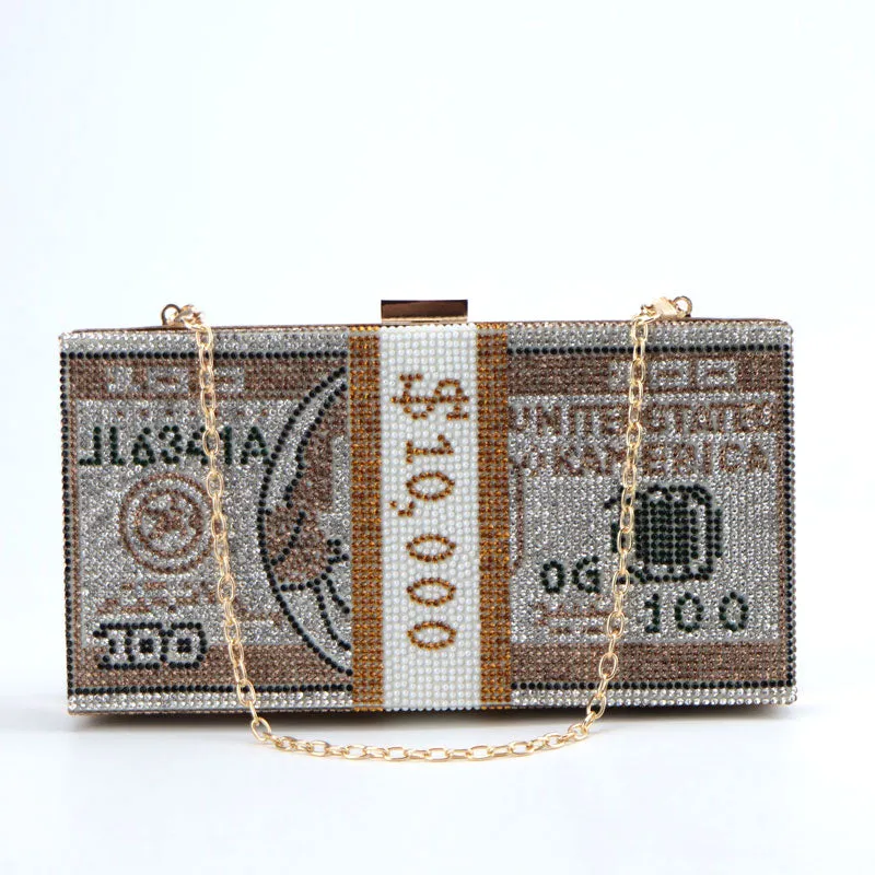 Dollar Bill Clutch Bag