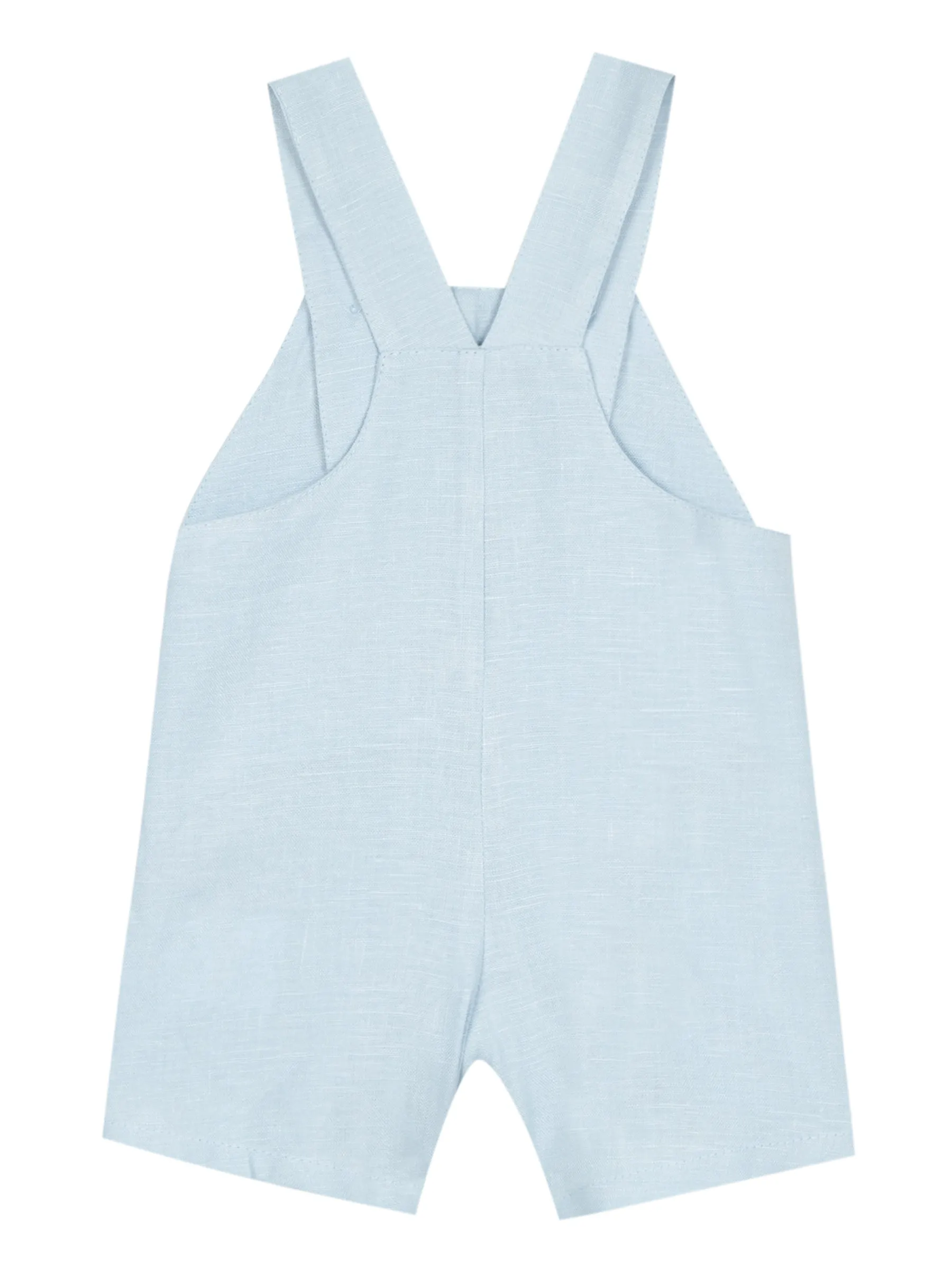 Dungarees - Azure linen