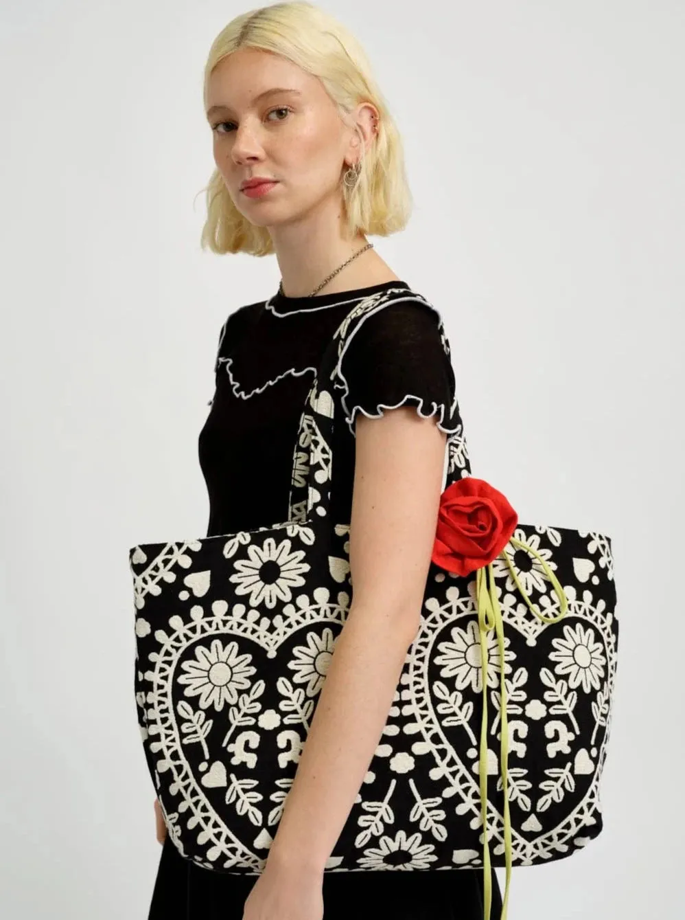 ELIZA FAULKNER - Jacquard tote bag