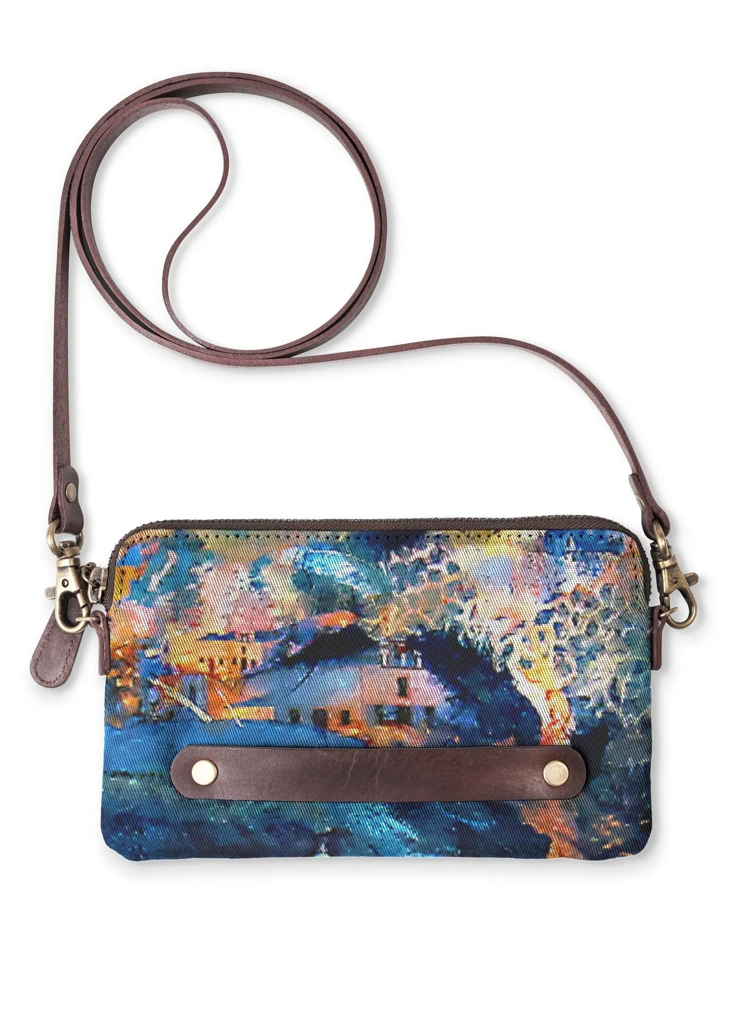 Envy Hold - Santorini Collage Clutch