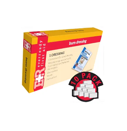 Ever Ready First Aid Burn Dressing, 2" x 6", in Kit Unit Box, 10 Count