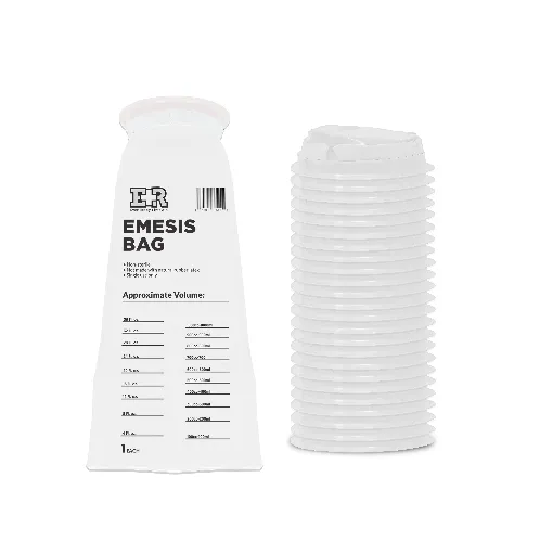 Ever Ready First Aid Emesis Disposable White Vomit Bags - 24 Count