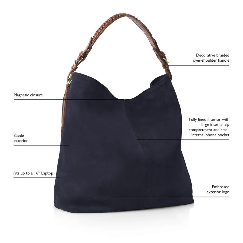 Fairfax & Favor Tetbury Ladies Shoulder Bag - Navy