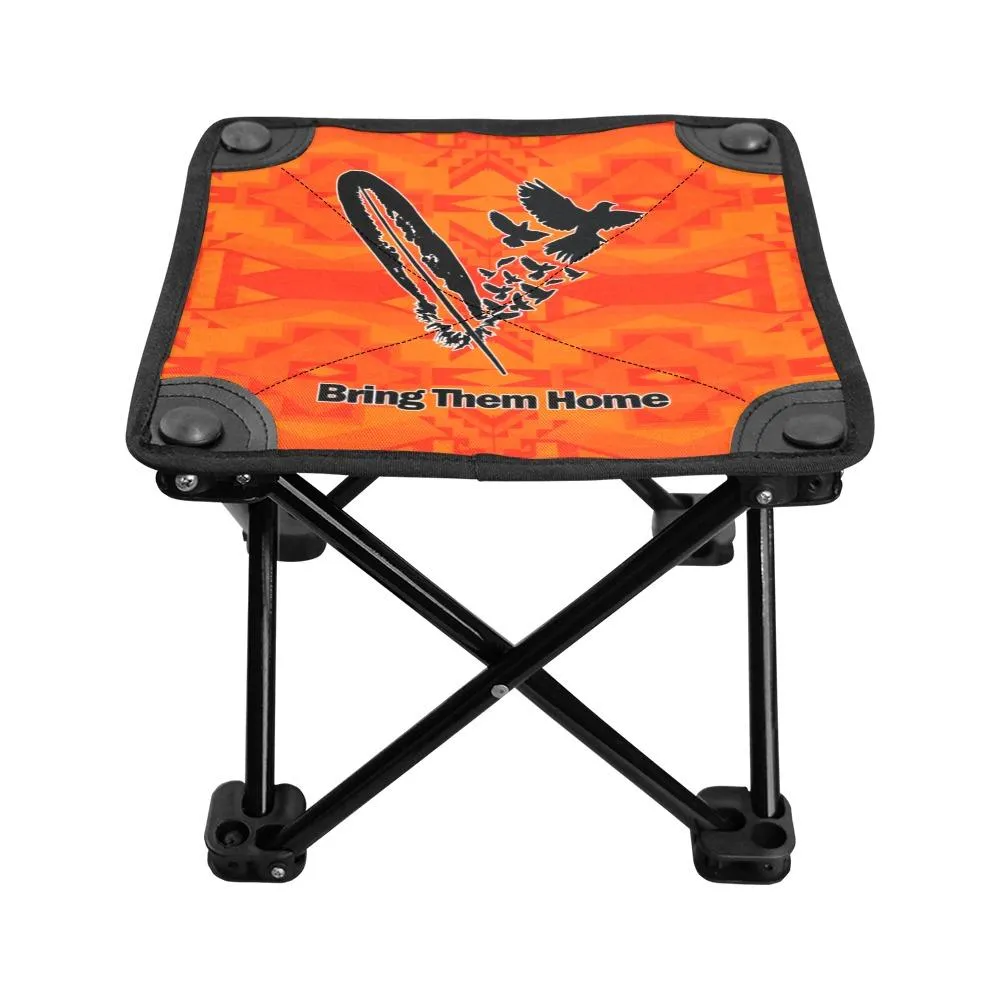 Fancy Orange Bring Them Home Folding Fishing Stool