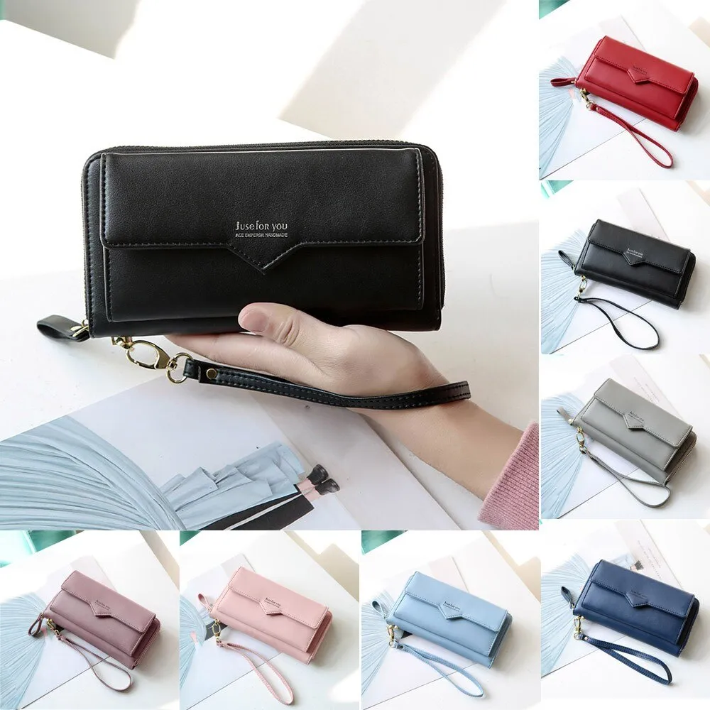 Fashion Women Leather Long Purse Wallet