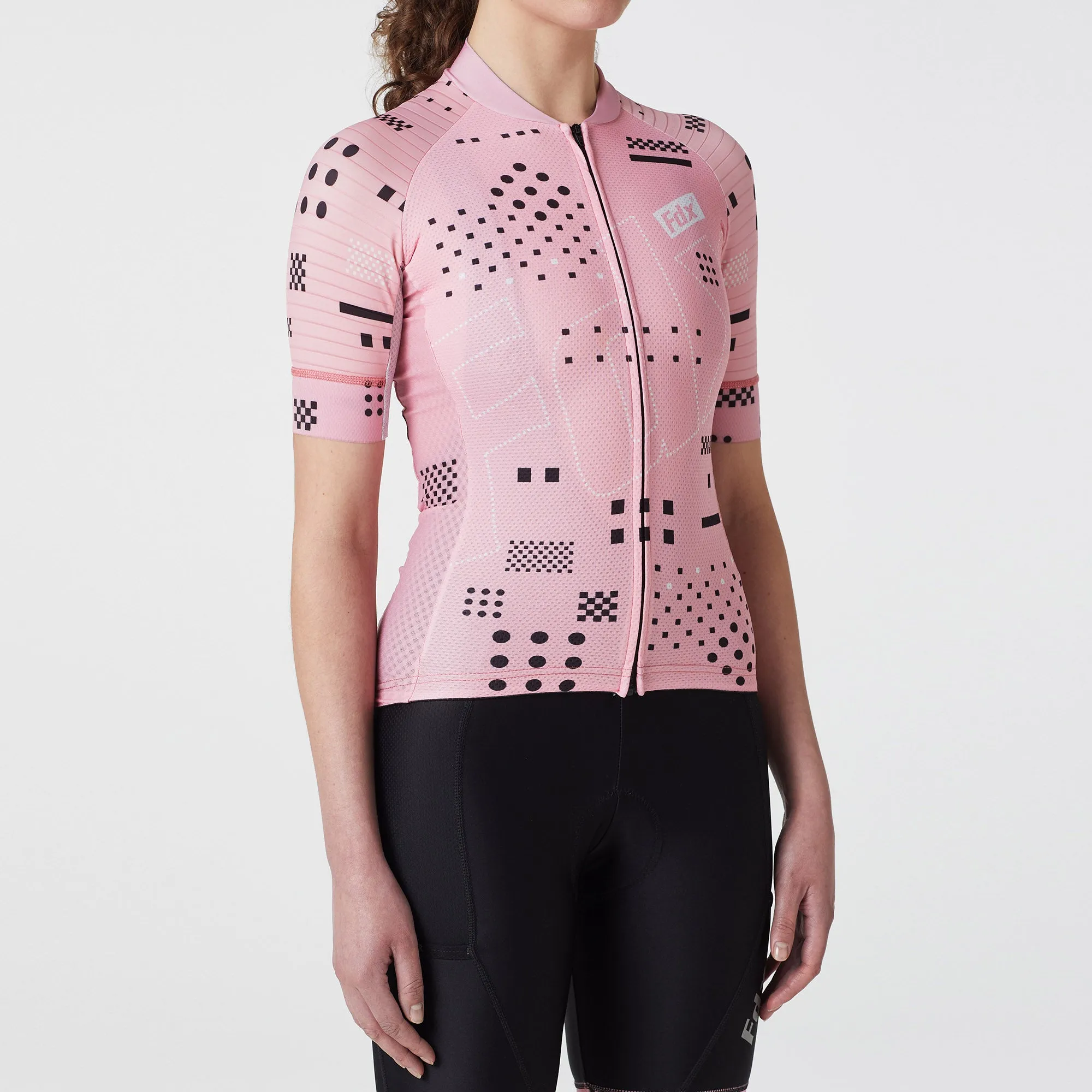 Fdx All Day Tea Pink Women's & Girl's Summer Short Sleeve Cycling Jersey